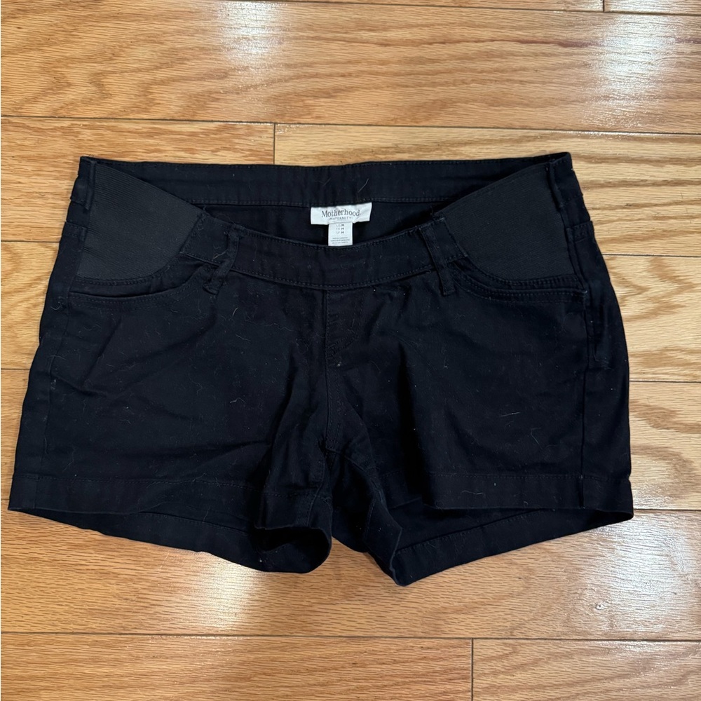Motherhood Black Jean Shorts